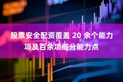 股票安全配资覆盖 20 余个能力项及百余项细分能力点